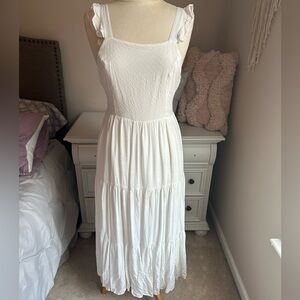 White Maxi Dress, Size Medium, Brand New